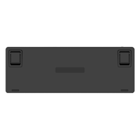 Keyboard mekanik 87 tombol, tata letak nirkabel 75% tata letak saklar biru RGB Backlit ABS Keycaps logam Keyboard Gaming untuk Gamer
