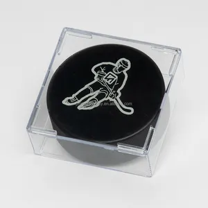 Présentoir pour rondelle de hockey Cube Support carré Protection UV (99%)