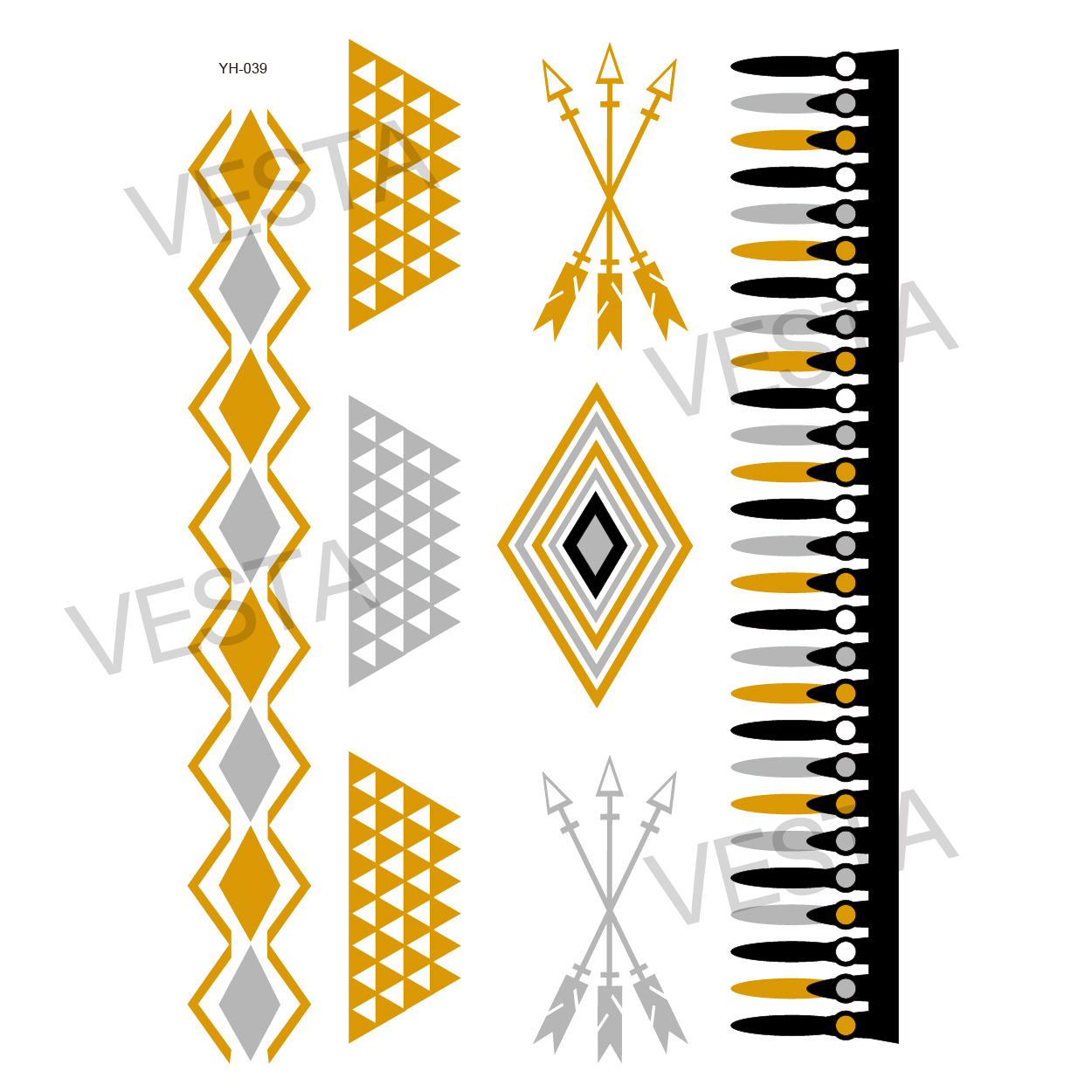 Татуировка YH1 #, временная наклейка для тела, татуировка, наклейки из хны