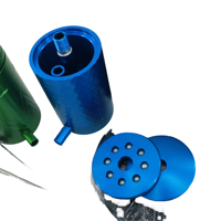 Portable petit narguilé en aluminium en gros avec bol en céramique à tuyau unique emballage souple mini sac populaire shisha ensemble huka nargile