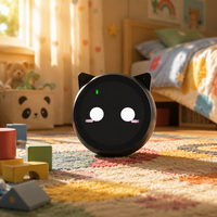 Robot de bureau intelligent avec oreilles de chat, assistant éducatif, interaction vocale, contrôle par application