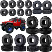 Ensembles de pneus en mousse de caoutchouc haute durabilité pour RC Crawler, pièces de mise à niveau compatibles avec les modèles 1/18 et 1/24 de 1,1 et 1,3 pouces