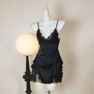 ชุดชั้นในเซ็กซี่สำหรับผู้หญิงชุดนอนปักลายลูกไม้โปร่งใส - Product Image 1