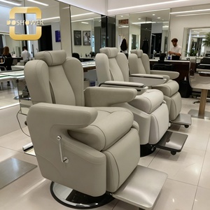 Chaise de barbier avec fonctions réglables pour salon de coiffure, mobilier personnalisé et salons de coiffure, studio de maquillage pour le cinéma et la télévision - Product Image 2