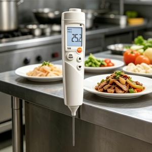 เทอร์โมมิเตอร์วัดอุณหภูมิอาหารแบบพกพา Testo 106 -50~+275 องศาเซลเซียส พร้อมหัววัดแบบบาง ระบบแจ้งเตือนด้วยเสียงและภาพ - Product Image 4