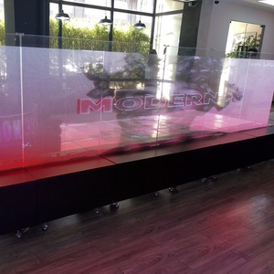 Indoor LED-Video-Glaspanel Wasserdichter TV-Bildschirm Anzeigepanel Selbstklebende Transparente LED-Bildschirmfolie zum Aufkleben auf Glas - Product Image 4