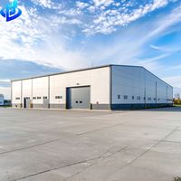 Almacén de Estructura de Acero Galvanizado, Diseño Moderno, Edificio Metálico Prefabricado, Kit de Nave Industrial de Gran Envergadura