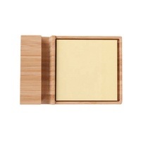Porte-notes autocollantes en bois avec porte-stylo accessoires de bureau organisateur plateau porte-crayon