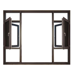 En verre trempé en aluminium fenêtres à battants série de fenêtre à battants en aluminium avec moustiquaire - Product Image 1