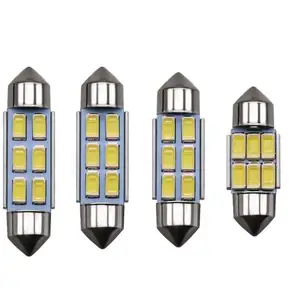 31MM 36MM 39MM 41MM LED 꽃줄 전구 12V C5W 5630 6SMD LED 자동차 자동차 인테리어 독서 번호판 조명