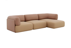 Nordic retrò divano componibile con Design creativo di ippopotamo spugna di riempimento in tessuto artificiale per soggiorno - Product Image 4