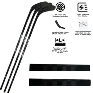 Palo de hockey sobre hielo Low Kick Sialkot Nombre del proveedor Estante de montaje Dek Hockey Qolie Stick P92 Machines Grip Hockey Stick On Grass