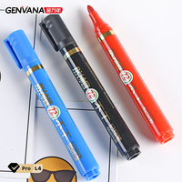 GENVANA Marcador Permanente Personalizado de Alta Durabilidad, Punta de Fibra de 2.0mm, Tinta Resistente al Agua, Material PLA, Proveedor OEM/ODM al por Mayor