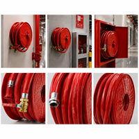 Armoire pour enrouleur de tuyau d'incendie KHi ; Dimensions des équipements incendie personnalisables. Boîte pour extincteur et enrouleur de tuyau d'incendie. Sécurité.