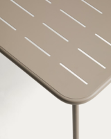 Table basse d'extérieur moderne et minimaliste en acier léger pour jardin, patio, salon, hôtel, cour et villa