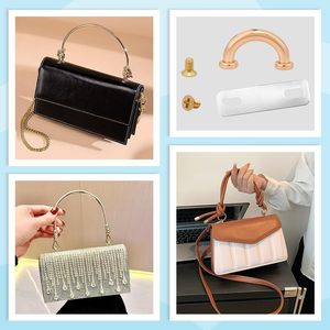 Sets Metal D Ring Connector Buckles for Bag Gunmetal <b>Purse</b> Suspension Clasps Alloy Anchor Bridge - Product Image 6