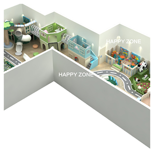 Área de Juegos Interior con Temática Forestal Certificada por AS/TUV/<span class=keywords><strong>EC</strong></span>/<span class=keywords><strong>CE</strong></span>/ASTM para Niños Pequeños con Juego de Juegos Suaves, Arenero, Tobogán, Piscina de Pelotas y Trampolín - Product Image 5