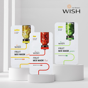 Masque en tissu WISH FRUIT MIX rouge 23mL*10, éclaircissant, revitalisant, hydratant, apaisant, soin coréen pour la peau - Product Image 1