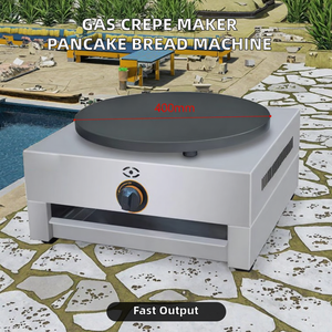 New Gas Type Stainless Steel 220V High Productivity Crepe Maker &amp; Pancake/<strong>Naan</strong> Bread French Crepe <strong>Machine</strong> Snack <strong>Machine</strong> - Product Image 2