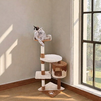 Meubles pour chats en sisal, tour en bois, arbre à chat en carton, maison et jouet pour animaux de compagnie