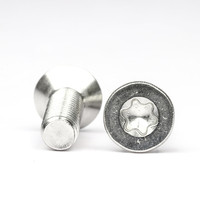 Factory Price High Precision Stainless Steel 304 M2 M2.5 M3 M3.5 M4 Flat Head CNC Insert Torx Machine Screws GB Standard Metric