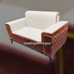 Sofá Seccional de dos plazas con asiento de amor de estilo sencillo y elegante para bodas, recepción de eventos para novia y novio, sofá para Villa - Product Image 3