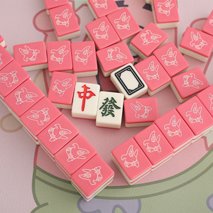 Lindo Juego <span class=keywords><strong>de</strong></span> Mahjong Portátil con Diseño <span class=keywords><strong>de</strong></span> Patricio Estrella Rosa, Juego <span class=keywords><strong>de</strong></span> Entretenimiento con Fichas <span class=keywords><strong>de</strong></span> Mahjong para el Hogar - Product Image 2