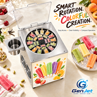 Machine à glaces commerciale 40 positions en acier inoxydable, 1200W, congélateur sur pied pour café et pâtisserie