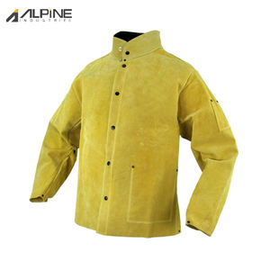 Veste de soudage en cuir de vachette fendu résistant à l'abrasion et aux étincelles pour la construction et la lutte contre l'incendie Caractéristique de sécurité - Product Image 5