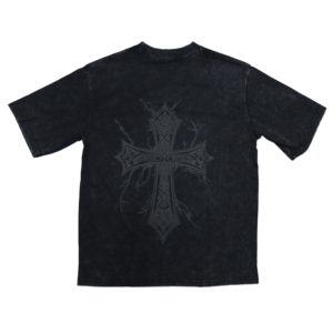 T-shirt personnalisé vintage pour homme, coupe courte, 100 % coton, effet vieilli, streetwear, graphique, strass, coupe ample - Product Image 4