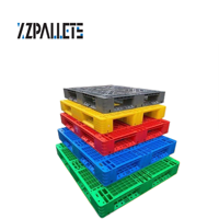 Palette en plastique industrielle robuste et peu coûteuse, empilable, 1100x1100, pour entrepôt, stockage, étagère simple