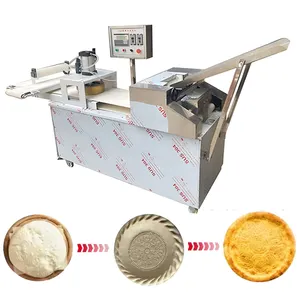 Automatic naan making machine dough press roti maker pizza base making machine pita bread former