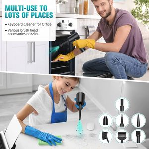 Plumero de aire eléctrico de 3 velocidades, Mini Pc, soplador de aire <span class=keywords><strong>para</strong></span> ordenador, teclado, pistola de plumero recargable portátil, plumero de aire comprimido inalámbrico - Product Image 5