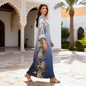 Robe de soirée élégante de luxe sur mesure de qualité supérieure, style longue abaya pour femmes musulmanes - Product Image 4