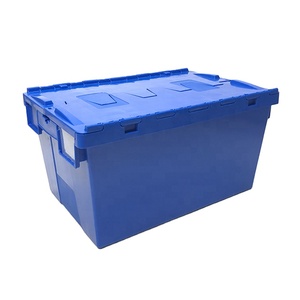 Factory 60L heavy duty moving box plastic moving crate sale