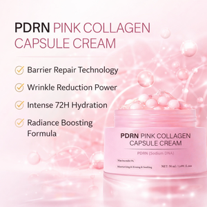 Crème hydratante pour le visage en capsules de collagène rose PDRN ADN de saumon, soin de la <span class=keywords><strong>peau</strong></span> en gros, hydratant à la niacinamide - Product Image 4