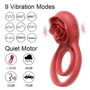 Juguete Sexual para Adultos, Estimulador de Clítoris, Anillo Vibrador Fino para Hombres, para el Placer en Pareja - Product Image 3