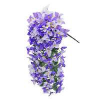 Nouvelle Collection 2026 : Branche de Bougainvillier Artificielle à 12 Branches, Fleurs en Soie pour Décoration de Plafond