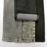 Tela vaquera de sarga teñida con hilo de algodón/poliéster/spandex de 9.4 oz, clásica de verano, de alta elasticidad para moda de jeans