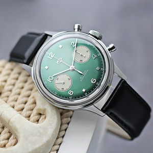 Men's 1963 <b>Chronograph</b> Mechanical Watches 21 Zuan Original ST1901 Movement Sapphire 38mm Pilot Clock - Product Image 5