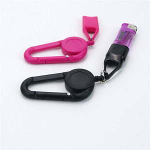 <b>Lighter</b> Smoking Accessories Portable Premium Retractable <b>Lighter</b> Holder Clip KeyChain - Product Image 4