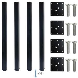 कार्यालय टेबल फर्नीचर पैर वर्ग पाइप टेबल डेस्क आसान स्थापना धातु लिविंग रूम डाइनिंग घर टेबल पैरों - Product Image 3