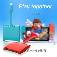 Hub de Expansión USB-C de Triple Puerto con Transferencia SuperSpeed 2.1 y USB 3.0 para Consolas de Videojuegos - Aleación de Aluminio en Stock