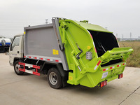 Foton Forland 3m3 4m3 Petit Compression Bin Camion Véhicule de collecte de déchets Trash Rebbish Compactor Camion à ordures avec trémie de 1m2