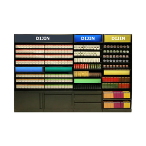 Armoire de magasin de fumée multicouche Tobacco Shop Metal Ciga Rette Racks Cigar Shelves avec poussoirs - Product Image 2