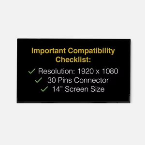 Pantalla no táctil de 14' B140HAN03.2 HW2A 14.0 Slim FHD de 30 pines IPS con borde estrecho PCBA para Asus Zenbook UX433F - Product Image 1