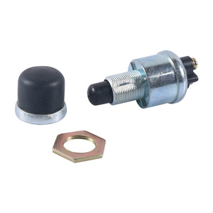 Interrupteur à bouton-poussoir 12V 10A 1NO non éclairé en alliage de zinc IP65 à bornes à vis pour voiture et bateau - Product Image 2