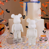 Vente en gros d'usine, expédition rapide, modèle de poupée en résine personnalisée, ours en briques, pour enfants, peinture à la main, Noël, Halloween