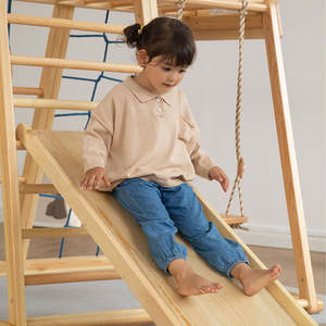 Cadre d'escalade pour enfants, échelles d'escalade pliables en <span class=keywords><strong>bois</strong></span>, jouets, jeu d'escalade, <span class=keywords><strong>arche</strong></span> intérieure et rampe, cadre pour terrain de jeu pour enfants - Product Image 4