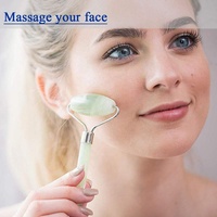 Rouleau de jade et ensemble de rouleaux de visage Gua Sha rouleau de beauté du visage outils de soins de la peau